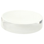 Soap Dish, Gedy YU11-02, Free Standing Round White Soap Dish in Resin